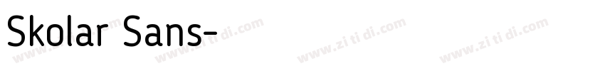 Skolar Sans字体转换